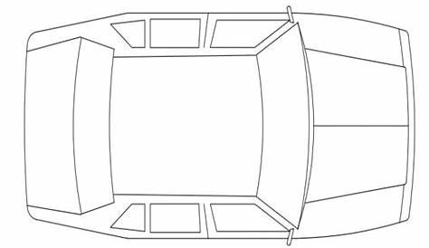 diagram top view of car