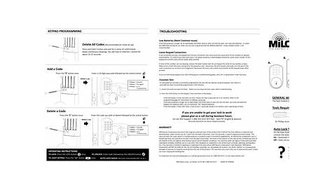 MiLocks TKK-02SN Installation guide | Manualzz