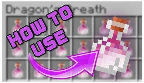 HOW TO USE THE DRAGONS BREATH IN MINECRAFT! *Remake* - YouTube