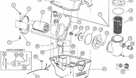 Doughboy Powerline Dual Speed Pump Parts List 0-1046