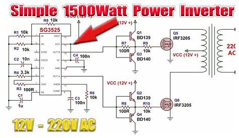 50 watt inverter circuit diagram