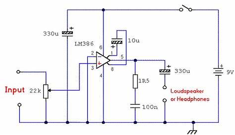 Simple Amplifier Diagram | Diy electronics, Electronics projects, Diy