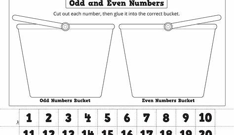 Even and Odd Number Worksheets | Activity Shelter