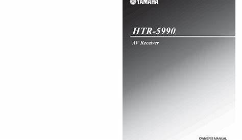 yamaha htr 6050 owner's manual