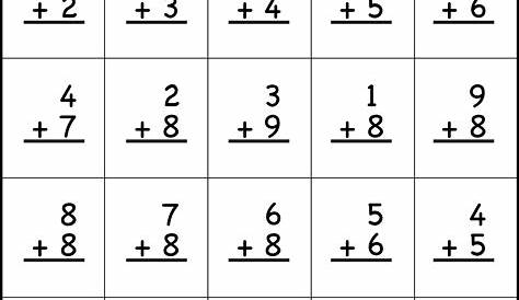 simple addition worksheets free