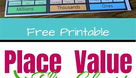 Printable Place Value Chart & Games | Orison Orchards in 2020 | Place