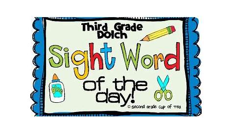 word of the day 3rd grade level