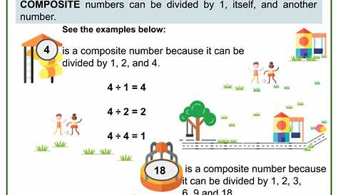 Prime and Composite Numbers 4th Grade Math Worksheets