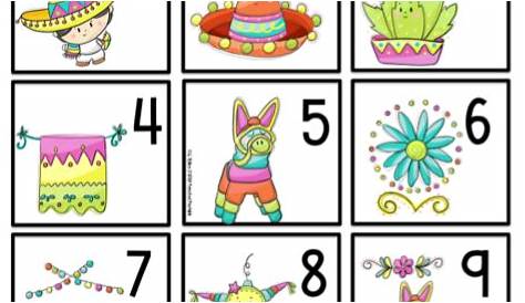 Cinco de Mayo Math Center ~ Preschool Printables