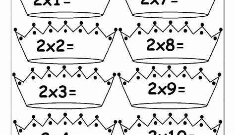 multiplication by 2 worksheets