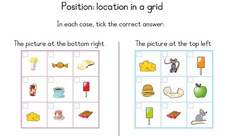 kindergarten positional words worksheets