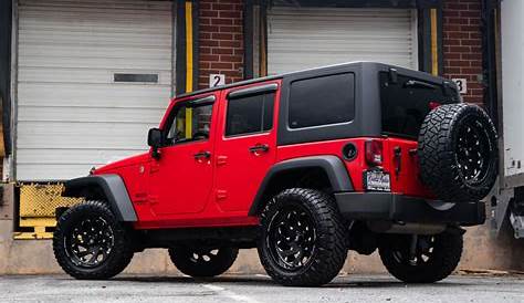 Lifted 2015 Jeep Wrangler JK and 2.5 Inch Rough Country Lift Kit and 20