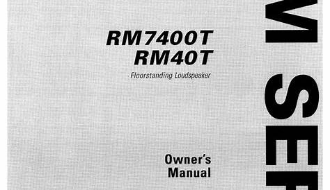 polk audio rm2650 owner's manual