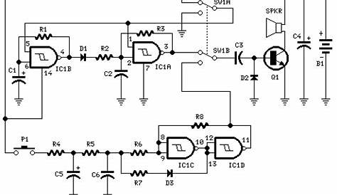 4 tone siren circuit diagram
