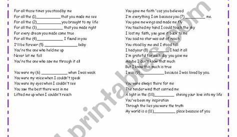 because you love - ESL worksheet by lala