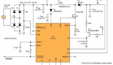 3 watt led driver circuit diagram