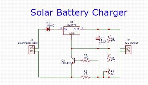 12 Volt Solar Battery Charger Circuit