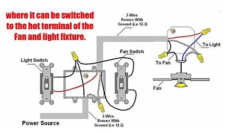 Wiring A Ceiling Fan With Two Switches Diagram - Wiring Diagram