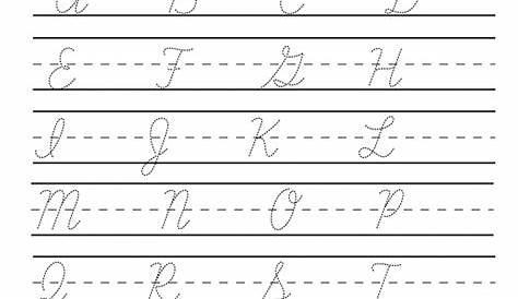 handwriting cursive worksheets