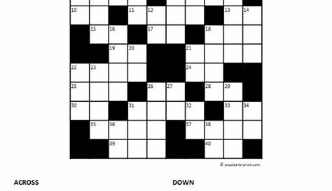 Crossword Puzzles Printable 8Th Grade - Printable Crossword Puzzles