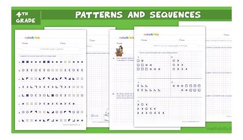 geometric patterns worksheet 4th grade