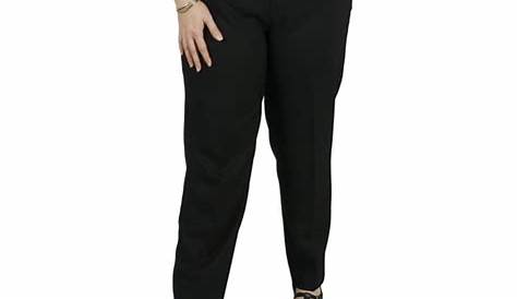 Bend Over - Women's Plus Size Black Bend Over® Pull-On Pants - 26WP