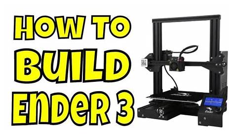 Creality Ender 3 Assembly Guide For Beginners | 3d printer, Printer