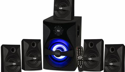 Acoustic Audio Bluetooth 5.1 Speaker System with Sub Light & FM Home