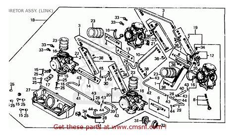 Honda Vf700c Magna 1986 (g) Usa California Carburetor Assy. (link