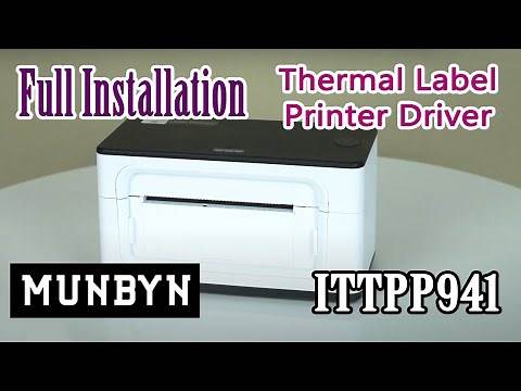 How to install and configure MUNBYN ITTPP941 Thermal Label Printer Driver in Windows 10
