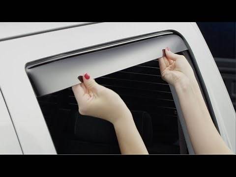2017 Chevy Silverado WeatherTech Side Window Deflector: Channel Clip Installation
