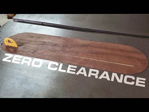 How to Make a Zero Clearance Insert with Splitter for a Table Saw
