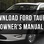 Ford Taurus 2018 Limited Owners Manual