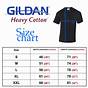 Gildan Heavy Blend Size Chart