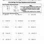 2 Step Equations With Fractions Worksheet