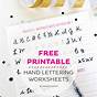 Free Printable Lettering Worksheets