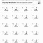 Math Worksheet Multiplication And Division