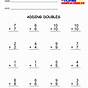 Doubles Addition Facts Worksheet