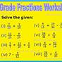 Fractions For 5th Graders Worksheets