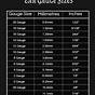 Ear Gauge Size Chart Up To 2 Inches