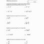 Exponent Worksheet With Answers