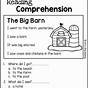 Easy Reading Comprehension Worksheet
