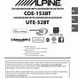 Alpine Cde 154ebtth Owner S Manual