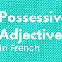 Possessive Adjectives In French Examples