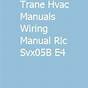 Trane Hvac Manuals Manuals