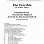 The Crucible Worksheets