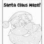 Santa Maze Activity Worksheet Printable