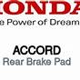 2019 Honda Accord Brake Pads