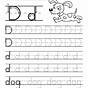 Letter D Kindergarten Worksheet