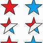 Red White And Blue Stars Printable